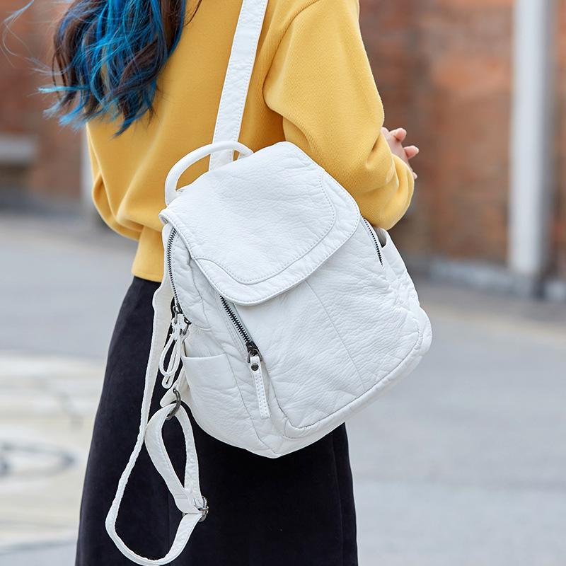 Women's 2025 Fashion Soft Leather Backpack - Versatile, Spacious, Casual & Stylish