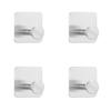 Punch-Free Wall Hooks Adhesive Towel Hanger Door Cloth Coat Holder Bathroom Kitchen Hardware Rack Bag Hook Organizer For Hanging