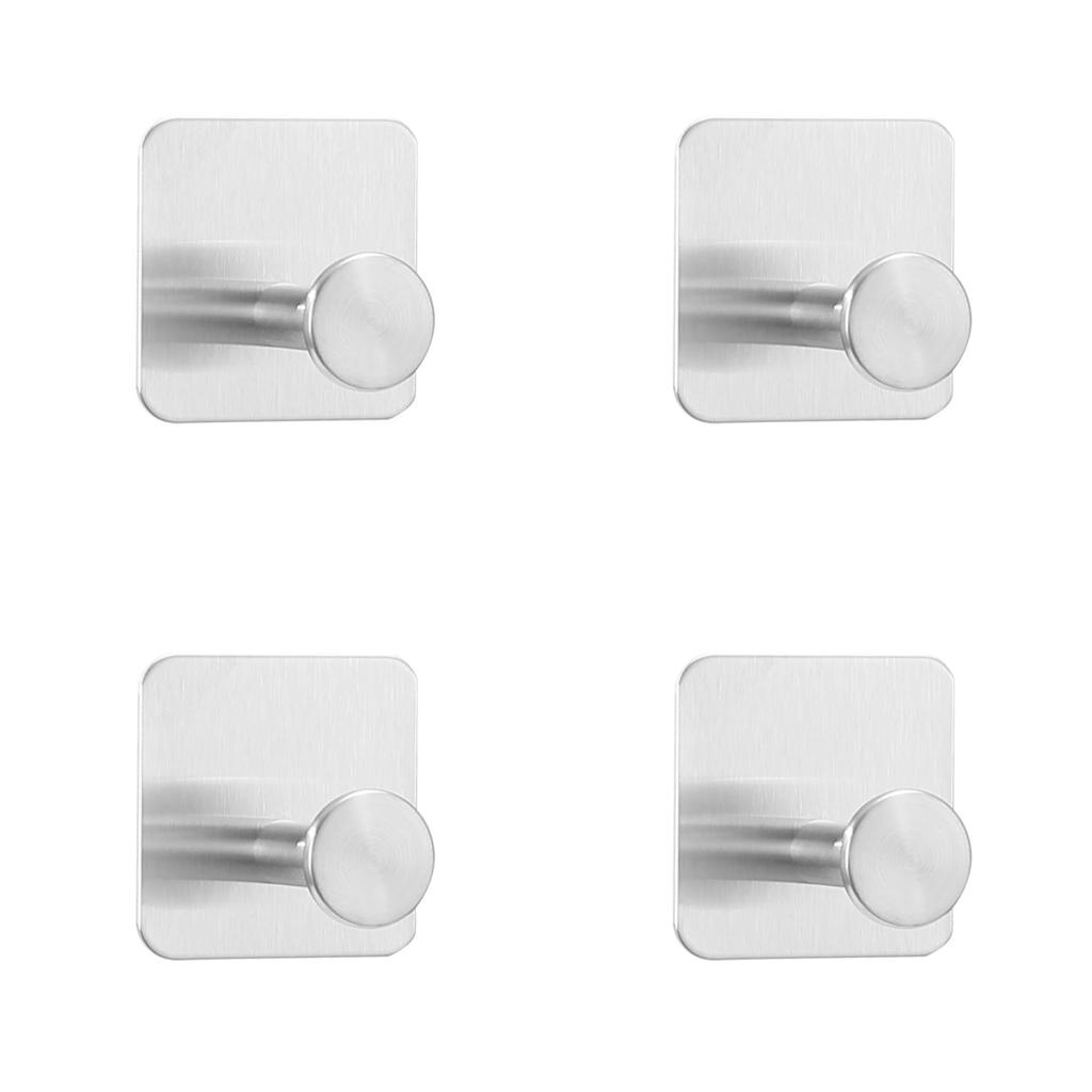 Punch-Free Wall Hooks Adhesive Towel Hanger Door Cloth Coat Holder Bathroom Kitchen Hardware Rack Bag Hook Organizer For Hanging