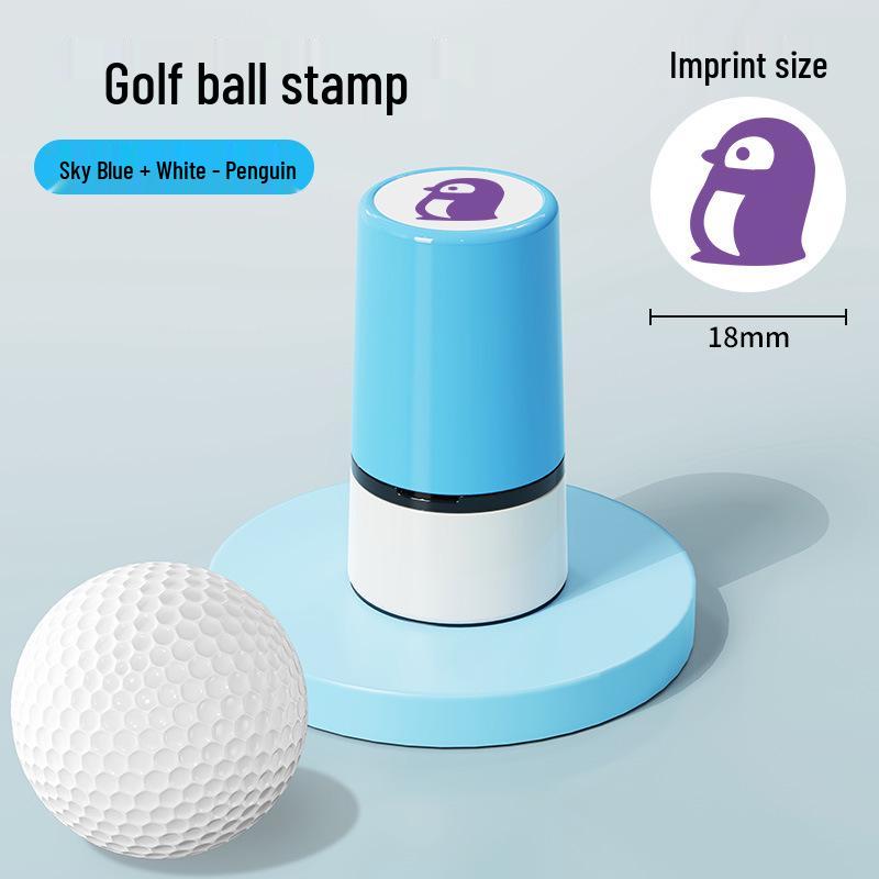 Quick-Dry Waterproof Golf Ball Marker Stamp - Various Patterns and Styles