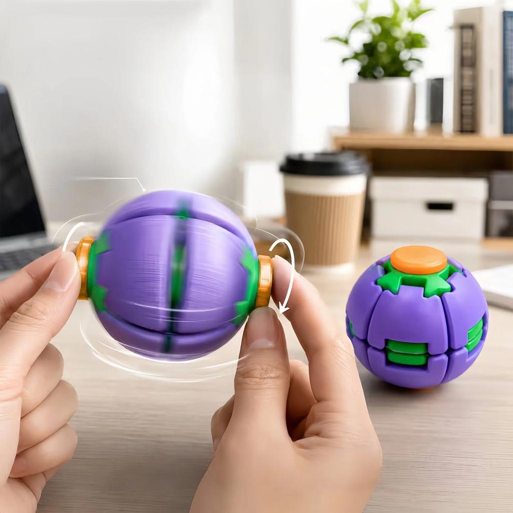 3D Printed Rotating Stress-Relief Gyro Ball, Portable Handheld Spinner Toy, Helps Relieve Anxiety And Improve Focus, Birthday Gift