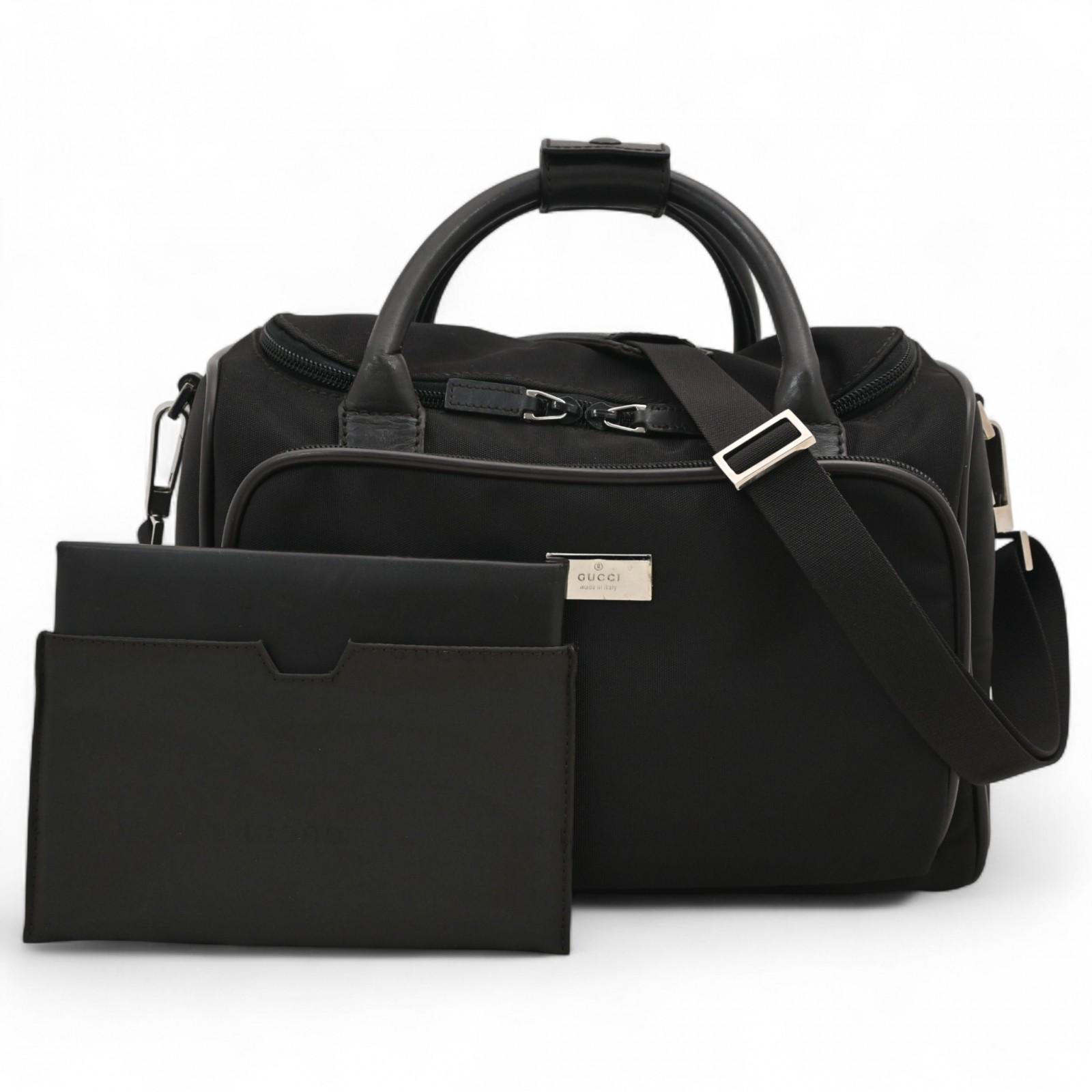 

Auth GUCCI Camera Bag 2WAY Boston Shoulder Bag Black Nylon gu9929bs Used