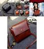 Women's Stylish Pu Leather Tote Shoulder Bag For Everyday Use In Wine Red