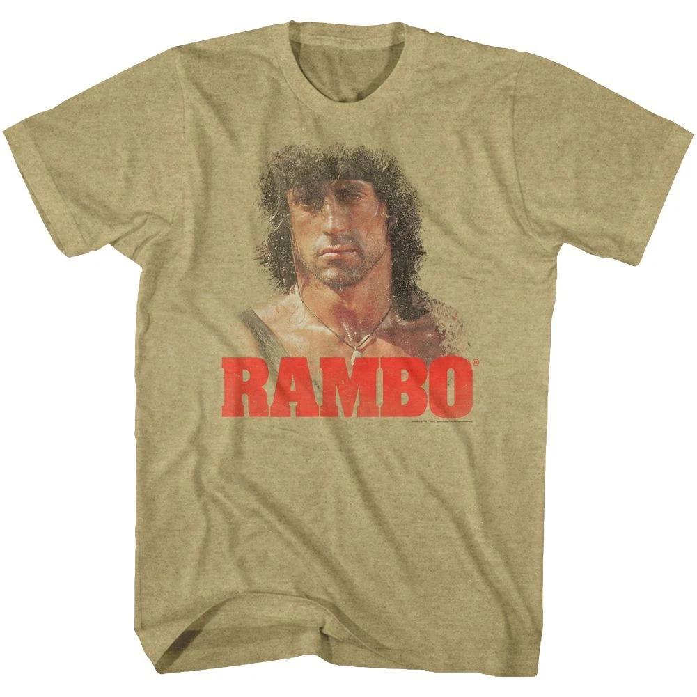 Rambo Grunge Rambo Khaki Heather Movie Shirt 150