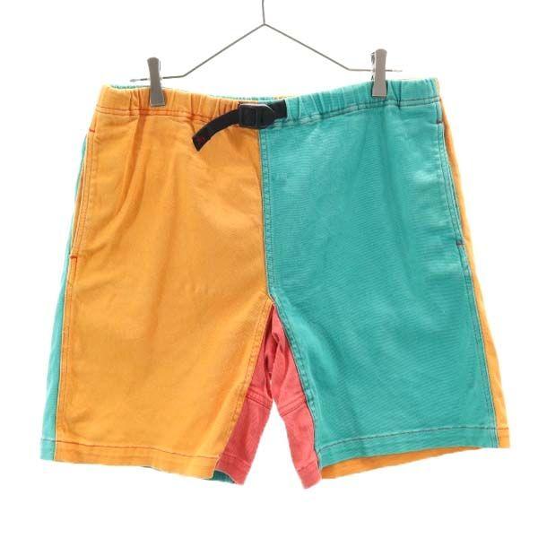 Gramicci Outdoor Shorts Green X Orange Climbing Men's Used