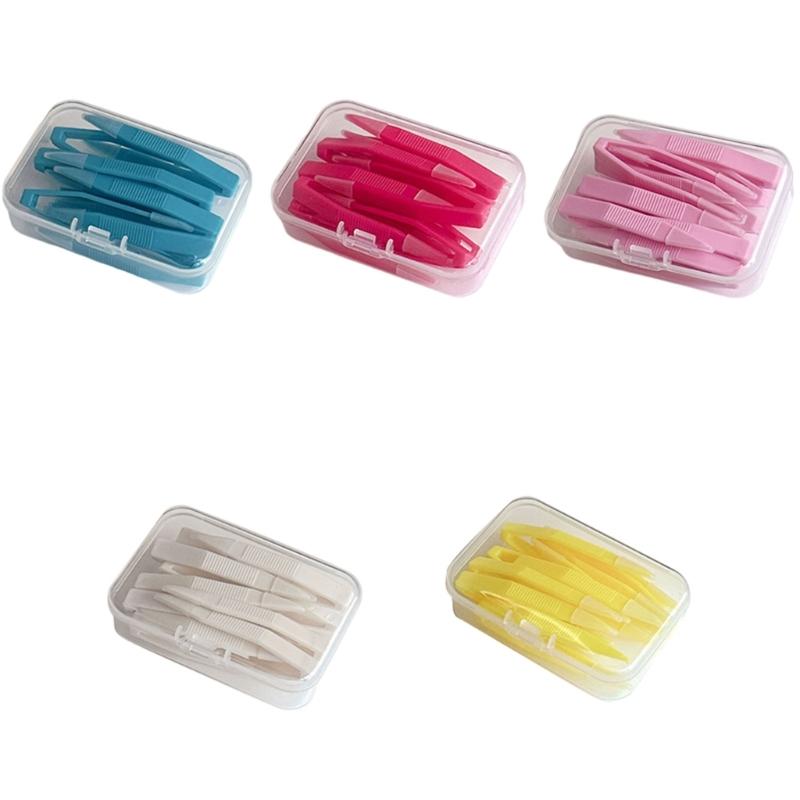 10pcs Compact Lens Remover Tool and Container For Travel Friendly Eyewears Organization Lens Applicator Removing Kits