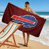Asciugamano da Spiaggia Stampa Buffalo Bills, Asciugamano Grande Morbido Asciugatura Rapida per Spiaggia Campeggio Nuoto