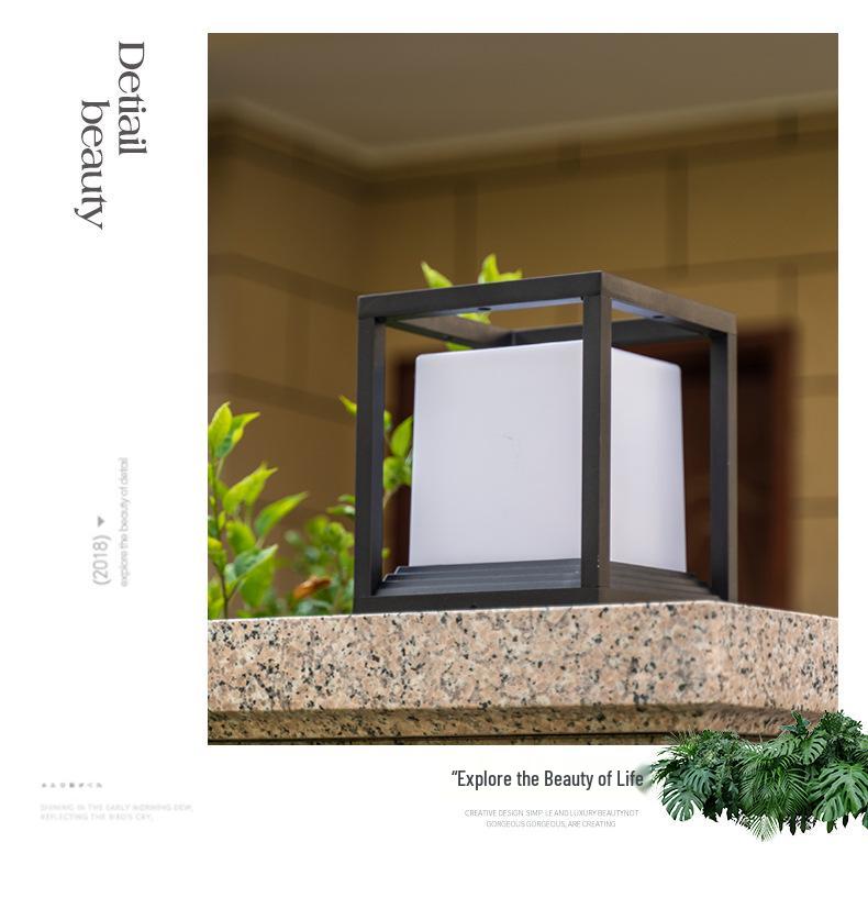 Waterproof Solar Outdoor Lamp - Gate Post & Courtyard Light