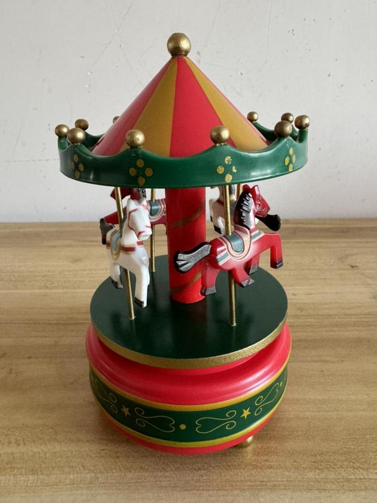 Music Box Carousel Birthday Cake & Christmas Decoration Gift