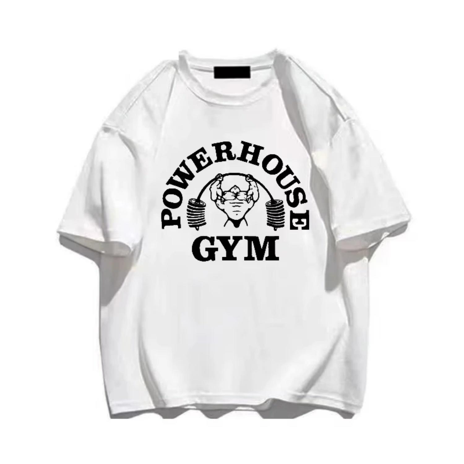 

Gym Men Cotton TShirt Summer Short Sleeve Streetwear Vintage Athletic Casual Hip Hop Grunge Graphic Tee XXXXXL чорний