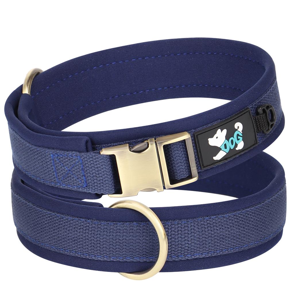Nylon Dog Collar Durable Strong Pet Buckle Collars Soft Padded Pet Dog Collars For Small Medium Large Dogs Pitbull
