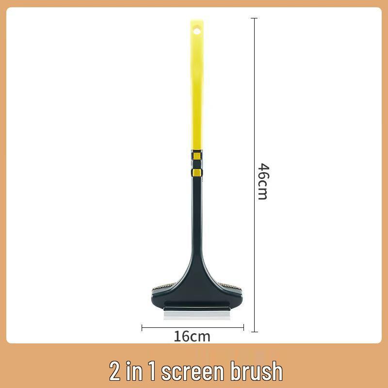Multi-Functional Double-Sided Window Brush and Squeegee