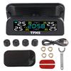 0-3.5Bar Digital Clock Car Tire Pressure Monitoring System Solar USB TPMS Rotating Holder T12 Temperature Warning Fuel Save