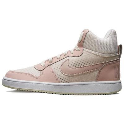 Court Borough Mid Leather Retro Casual Shock Absorbing Durable High Top Sneakers Women Sneakers Pink White FB7174-661