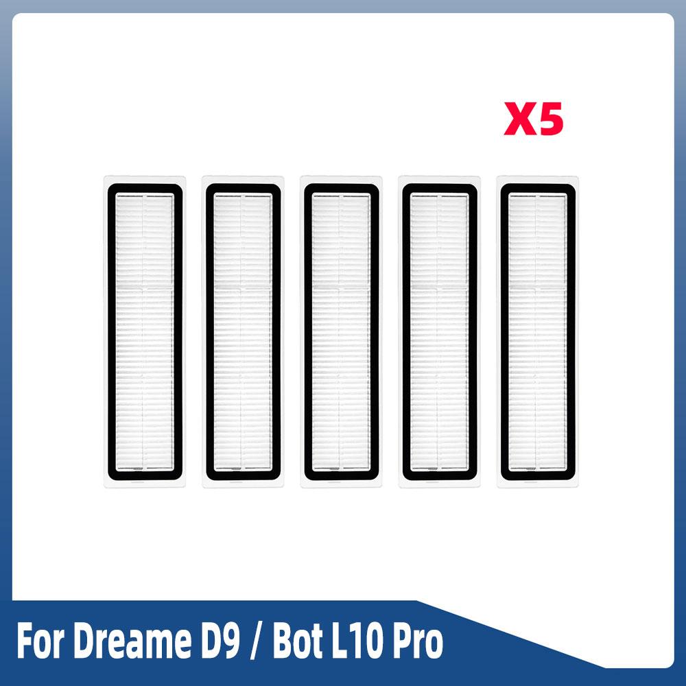 For Dreame D9/ D9 Pro/ D9 Max/ L10 Pro/ Trouver LDS Vacuum-Mop Finder Robot Vacuum Spare Parts Main Side Brush Hepa Filter Mop