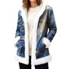 Women's Casual Fleece Hooded Cardigan With Pockets Warm Outerwear