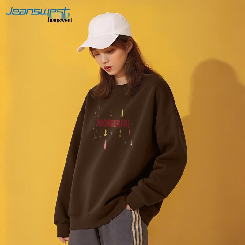 

JEANSWEST Women s Oversize Round Neck Sweatshirt 2XL