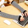Fashion Women Lady Knitted Long Fingerless Gloves Wrist Arm Hand Warmer Winter