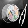 2Pcs Random Color Kids Craft Anti-Slip Tweezers for Perler Beads Pegboard