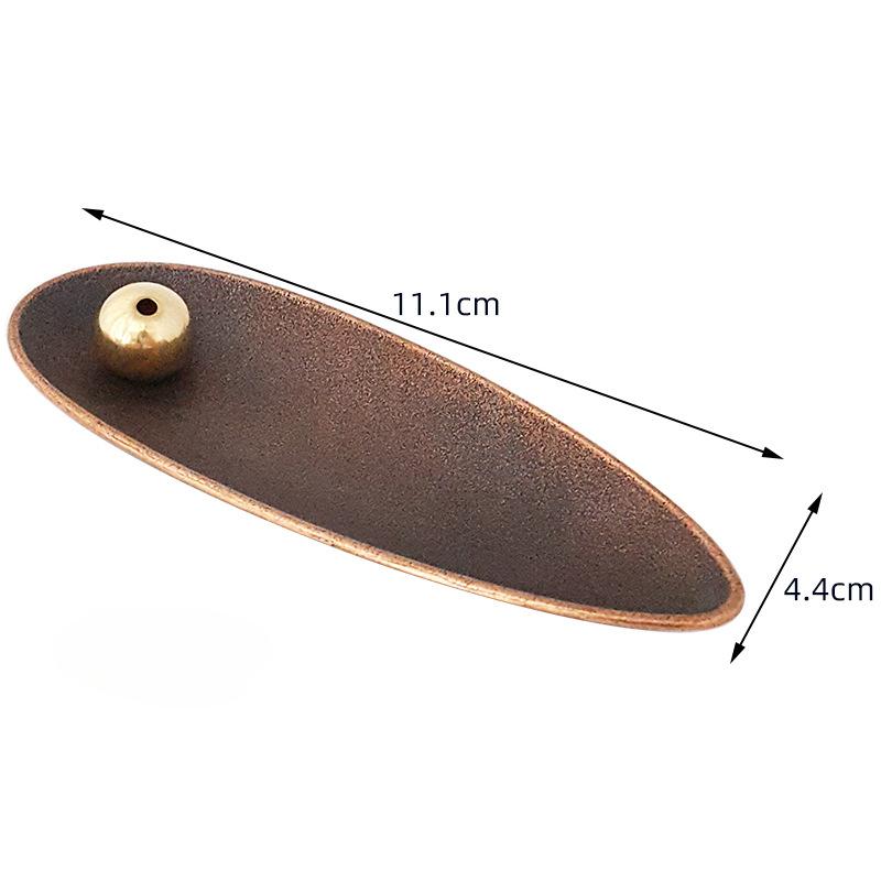 

1pc Portable Alloy Japanese Minimalism Petal Incense Stick Holder, Zen Double-Layer Stand for Home Decor (Without Incense)