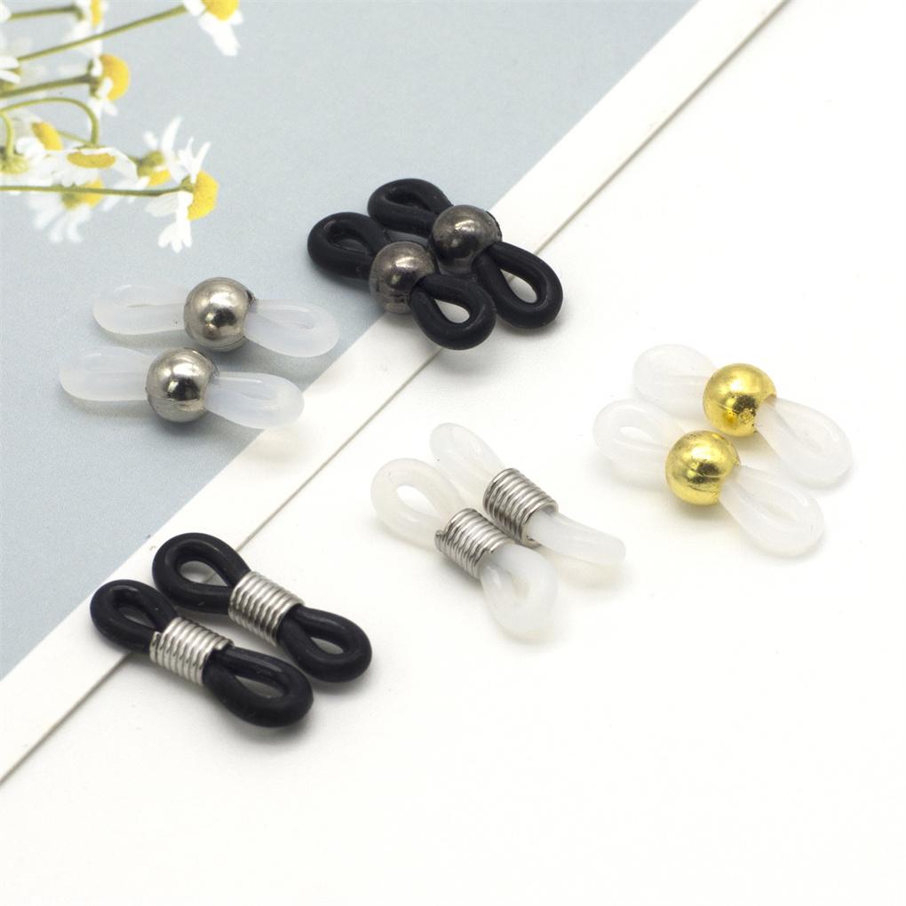 10 Pack Eye Glasses String Strap Flexible and Adjustable String Eyeglass Hooks Rubber Ends with Metal Coil Retainer Holder Gifts