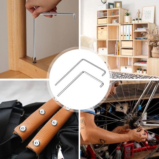 2Pcs Window Adjustment Wrench Compact Portable Universal Compatibility User-Friendly Hex Wrench Window