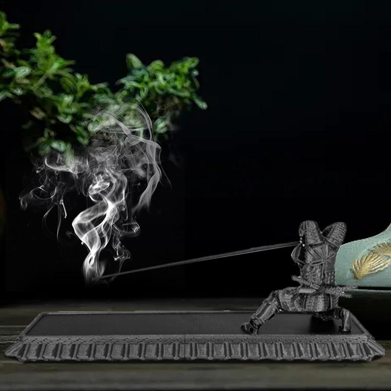 Kreativ røkelsesholder Røkelsesholder Japansk Samurai Japansk Stil Røkelsespinnestativ Aromaterapi Ornament Hjemmedekor
