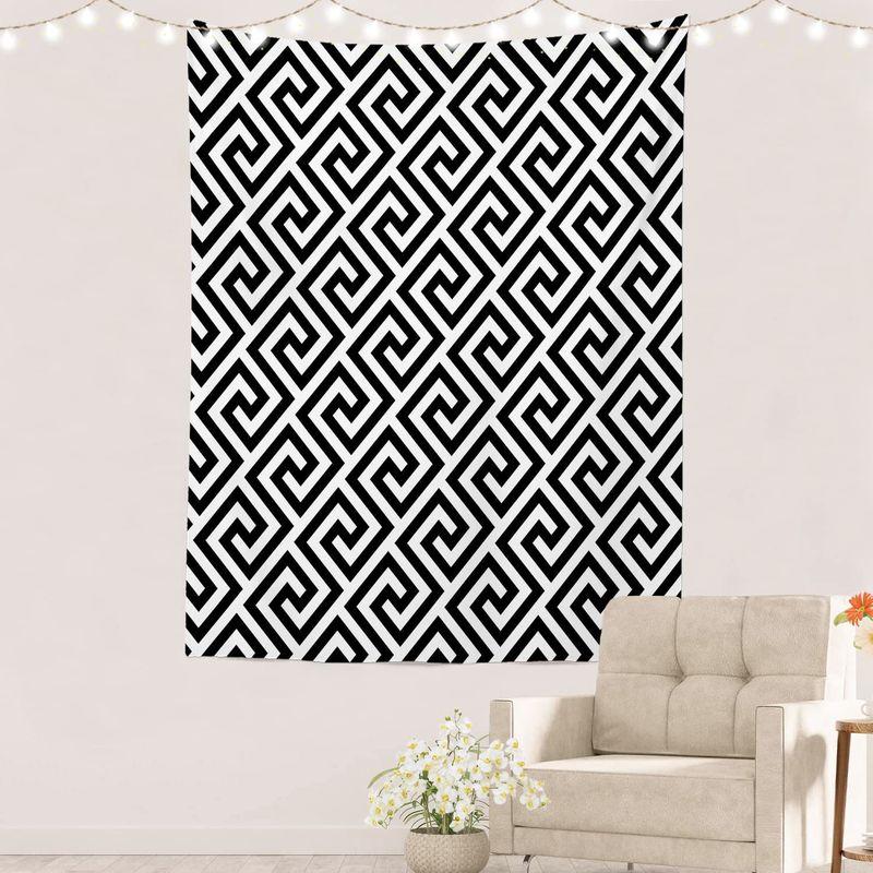 Boho Geometric Mandala Tapestry, Bohemian Aesthetic Wall Hanging, Living Room Bedroom Dorm Decor, Gift