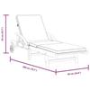 VidaXL Chaises longues lot de 2 avec coussins 200x68x83 cm bois acacia, lit de bronzage, chaise longue d'extérieur, lit de 3206373