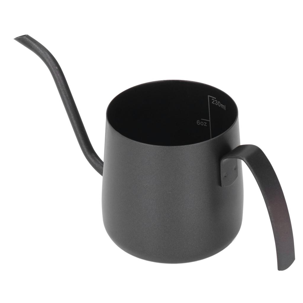 Kaffeekessel Edelstahl Schwanenhals Verdicken Bequemer Griff Kaffeetropfkanne mit Skala 250ml