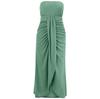 Women Spring Solid Color Sleeveless Knitted Strapless Dress Summer Casual A-Line High Waist Slim Long Dresses S-XL