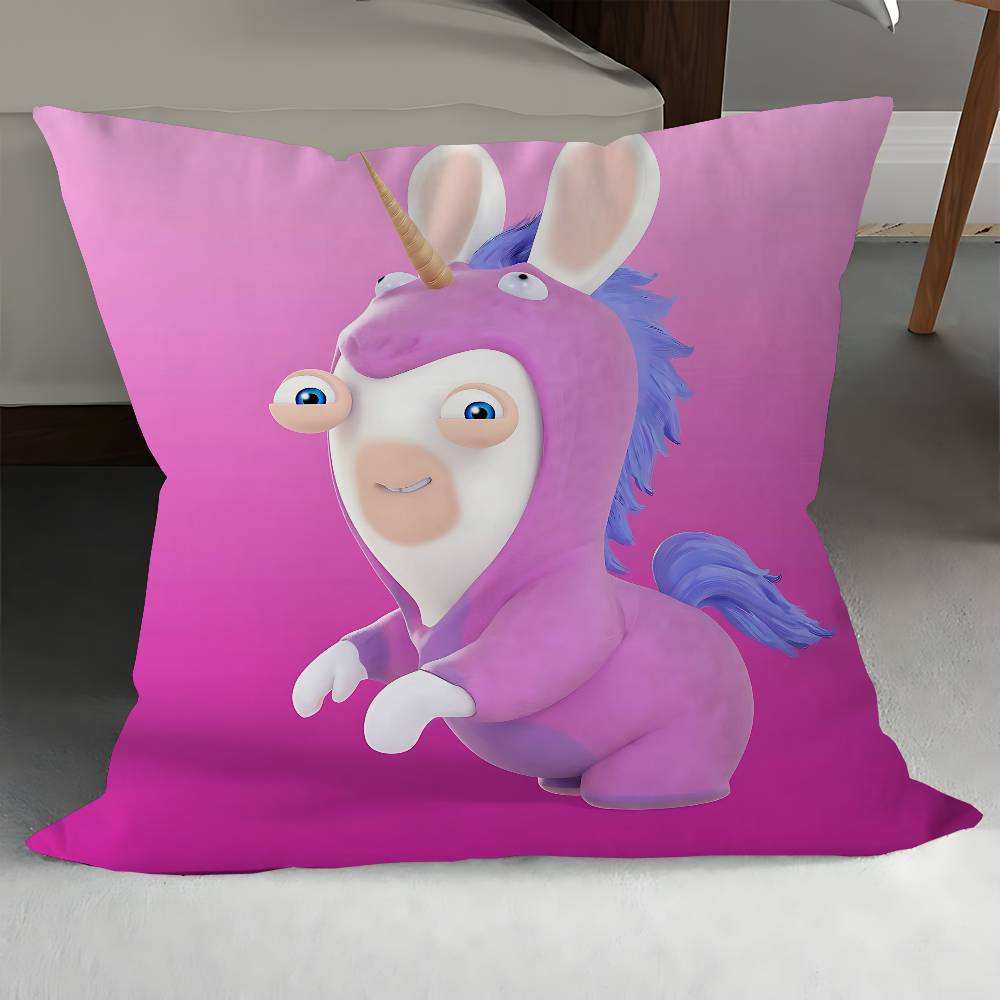 R-Rabbids Invasion Kissen Anime Kissen Sofa Bett Kopfkissenbezug Kissenbezug 45x45 Cm Mode
