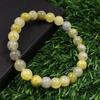 Pulsera de Piedra Natural Serpentina con Cuentas Redondas de 8 mm 7.5" Regalo Hecho a Mano para Acción de Gracias RBB-55
