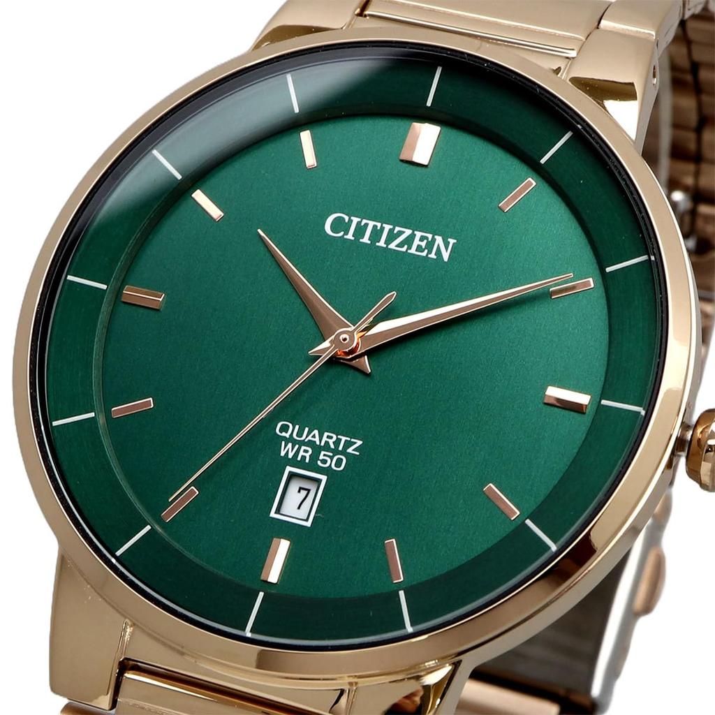 CITIZEN Quartz Watch Green Rose Gold Overseas Model [Citizen] Men's BI5123-52X [Item]