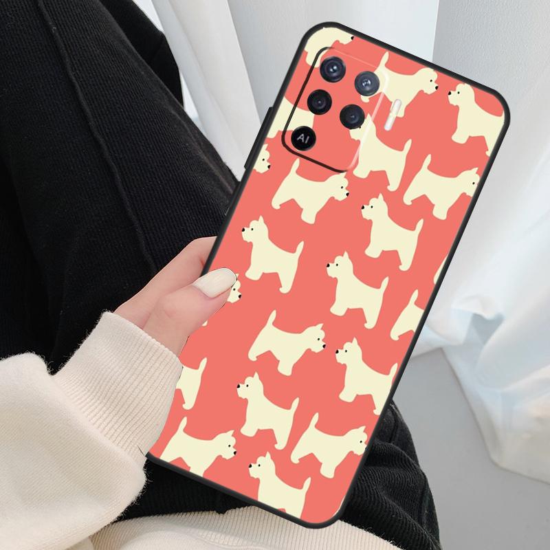 West Highland Terrier Westie Case For Oppo A40 A60 A80 A5 Pro A15 A16 A17 A57 A77 A94 A74 A54 A76 A96 A18 A38 A58 A78 A98