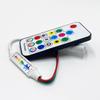 17-Key LED Music Strip Controller with USB & DC, Seven-Color 5-24V Remote Dimming