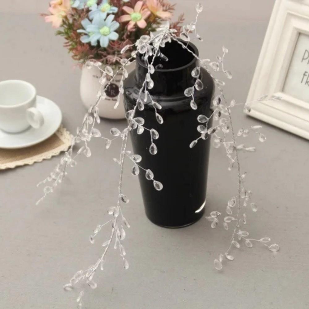 Droprain Crystal Beads Transparent Diamond Beaded DIY Curtain Garland  Stage Accessories