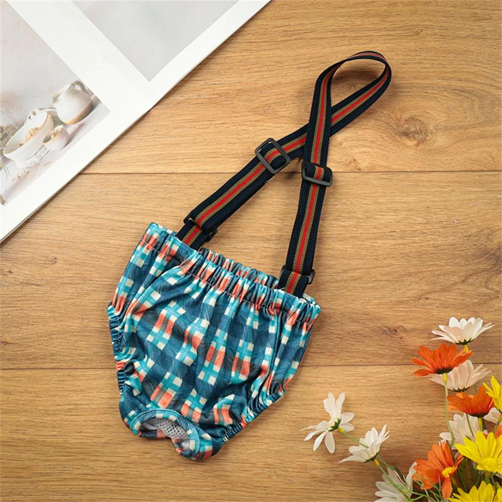Tvättbara Stora Hundblöjor för Tikar för Små Mellanstora Hundar Återanvändbara Husdjurs Fysiologiska Byxor Labrador Shorts mascotas Periodbyxor
