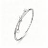 Alloy Bracelets Woman Bangle Zircon for Woman Golden Love Crystal Wedding Feminina Luxury Jewellery Gifts