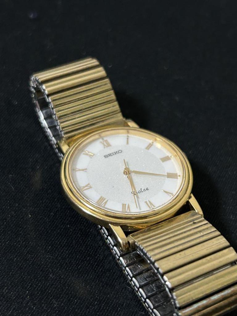 [USED] Seiko Dolce Vintage Quartz Gold Watch in Operation
