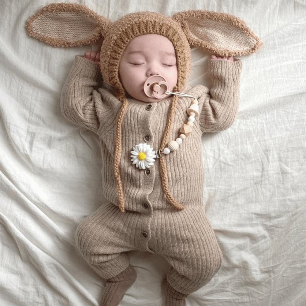 Cartoon Ear Protection Cap Thick Warm Plush Beanie Cap Unisex Baby Rabbit Hat Vacation