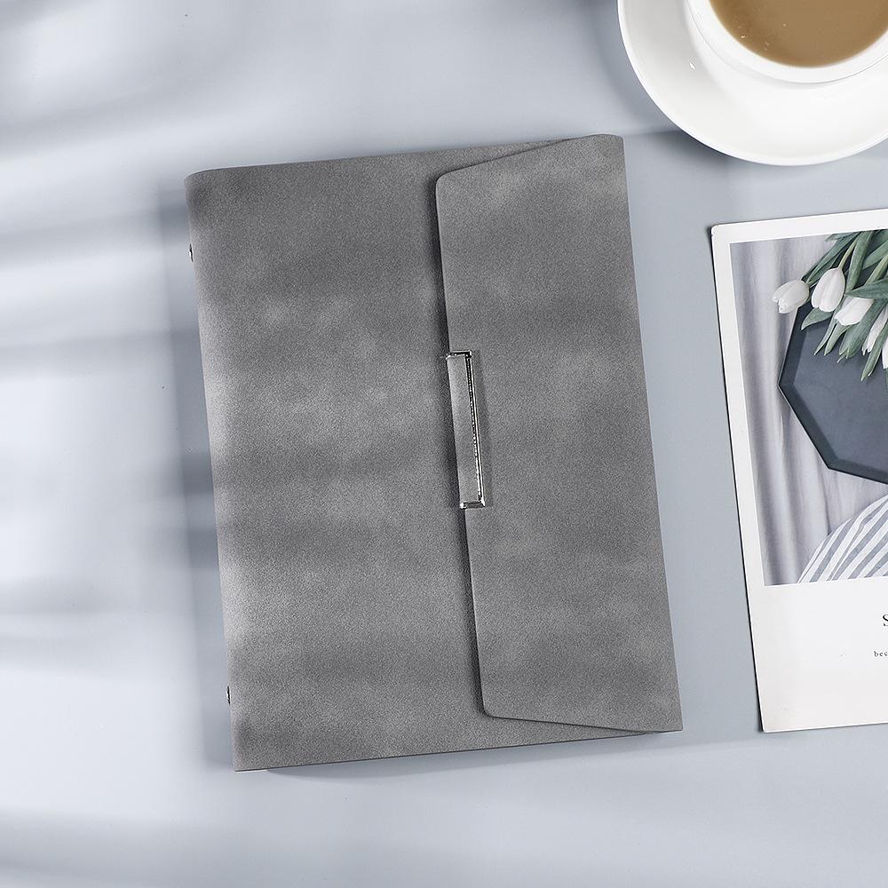 A5 Tri-fold Loose-leaf Notebook & Notepad for Business Meetings with Customizable Logo, Gift Box Set