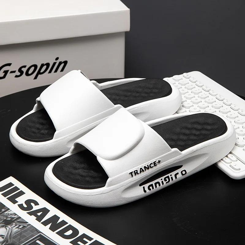 Herrtofflor Mjuka Sandaler Bekväma Strand Fritidsskor Lätta Eva Platta Halkfria Slitstarka Sandaler 2025