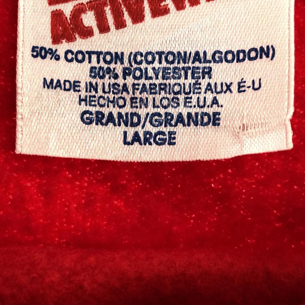 Hanes 90s Made in USA Print Long sleeve trainer L Old Vintage Sweatshirt Men's Used