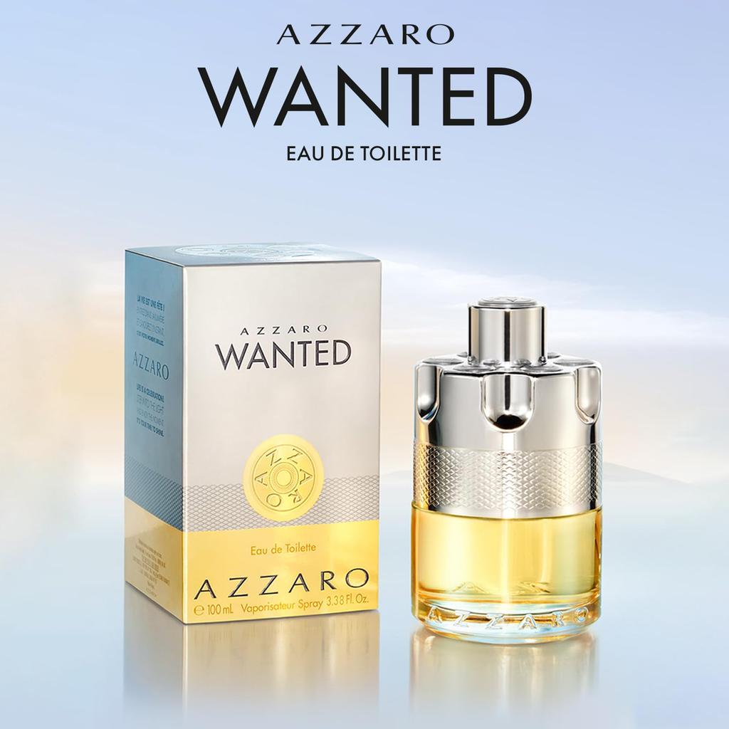Azzaro Wanted Men's Perfume | Eau De Toilette Spray | Long-lasting | Woody-spicy Men's Fragrance | 100 Ml
