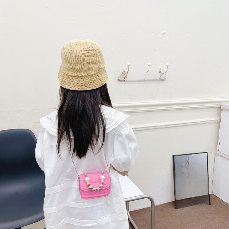 Stilvolle Mini-Kindertasche mit Perlenakzenten für trendige Outfits, ideal für Mädchen