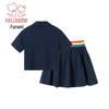Fuluomi Girls' Summer Academy Style Skirt Set
