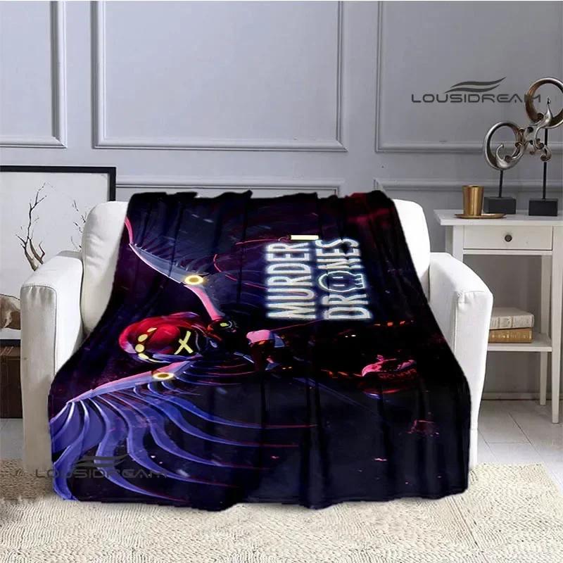 Murder-Drones Cartoon Printed blanket Flannel Warm blankets Soft and comfortable blanket bed linings cubre cama Birthday Gift