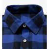 Camicia a quadri senza maniche con bottoni da uomo, vestibilità classica, camicia in flanella a quadri Buffalo con tasche sul petto e giromaniche a taglio vivo