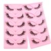5 Pairs Of Fox Transparent Stem False Eyelashes With Cute Colored Flower Sequined Eyelashes